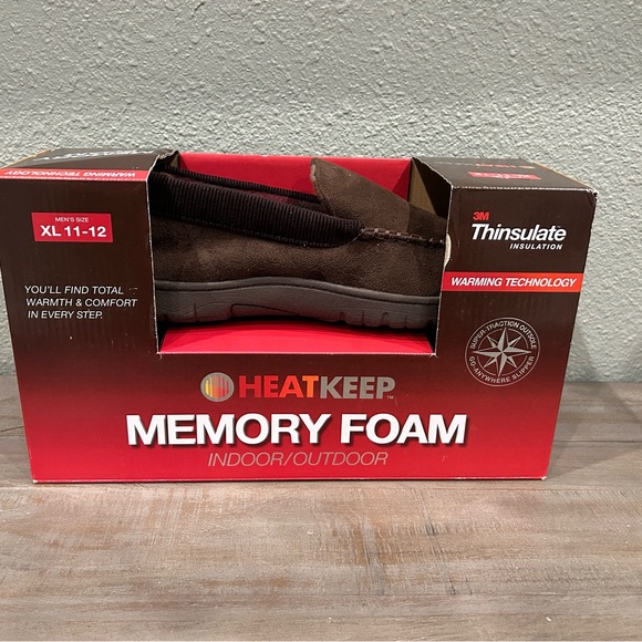 Brand New 3M THINSULATE INSULATION Memory Foam Slippers Men’s Size XL 11-12 - Picture 3 of 7